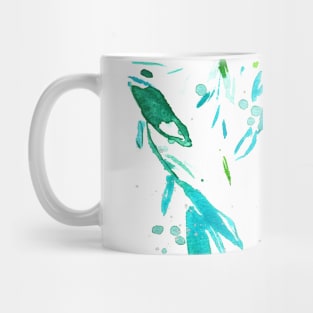 Water Leaves 8 - Watercolor Woman Portrait Mug